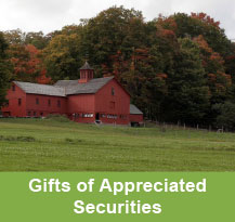 Photo of a barn. Gifts of Appreciated Securities Rollover Photo of a barn. Gifts of Appreciated Securities Rollover